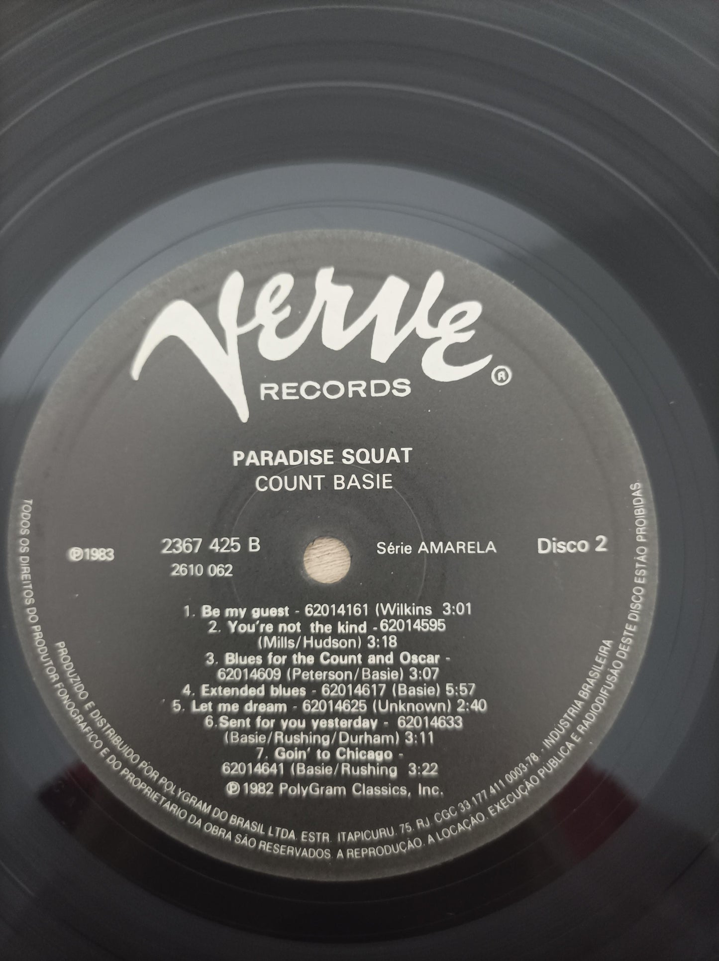 Disco Vinil Paradise Squat Count Basie Duplo A