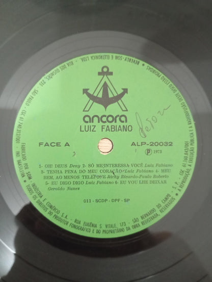 Lp Vinil Luiz Fabiano 1973
