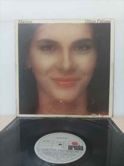 Lp Vinil Marina Lima Olhos Felizes Com Encarte