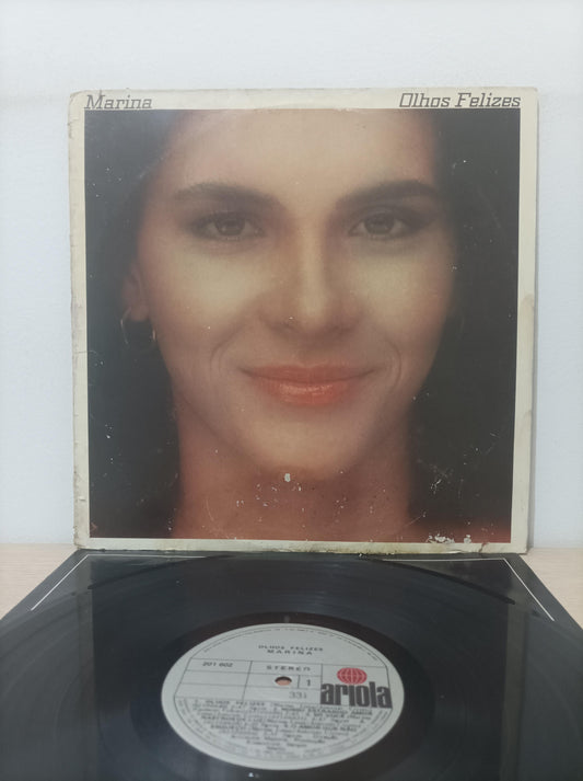 Lp Vinil Marina Lima Olhos Felizes Com Encarte