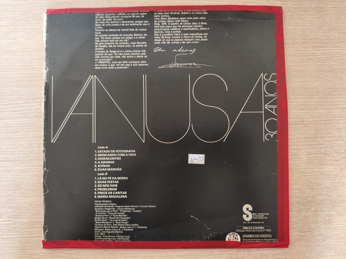 Lp Vinil Vanusa 30 Anos
