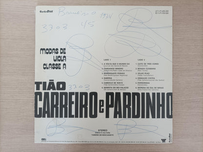 Lp Vinil Tião Carreiro E Pardinho Modas De Viola Classe A