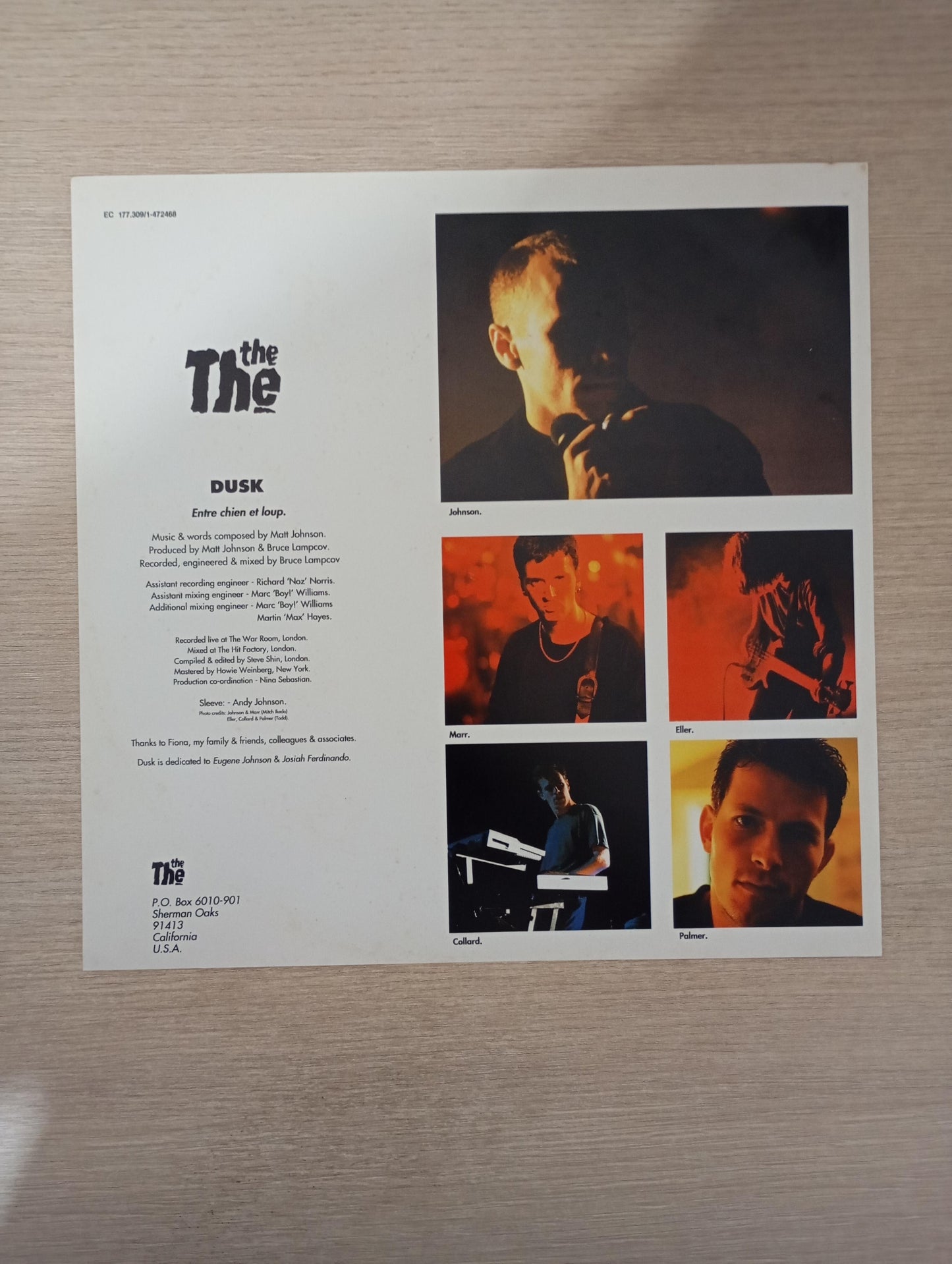 Lp Vinil The The Dusk Com Encarte