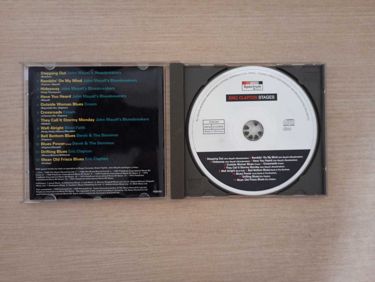 CD Eric Clapton Stages Importado