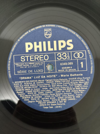 Lp Vinil Maria Bethânia Drama 3º Ato "Luz Da Noite"