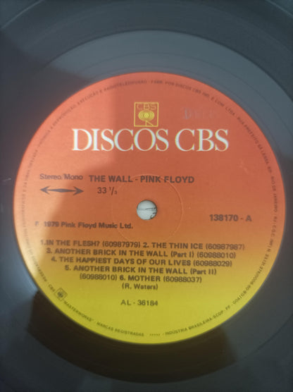 Lp Vinil Pink Floyd The Wall Duplo Com Encartes