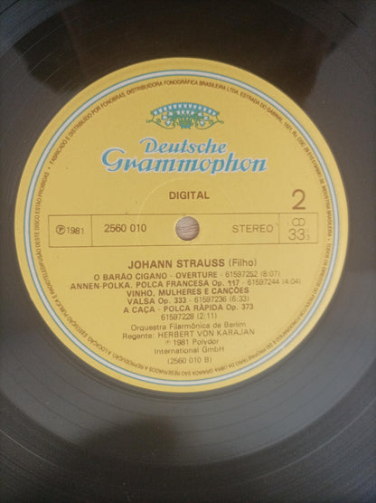 Lp Vinil Berliner Philharmonik Johann & Josef Triplo Encarte