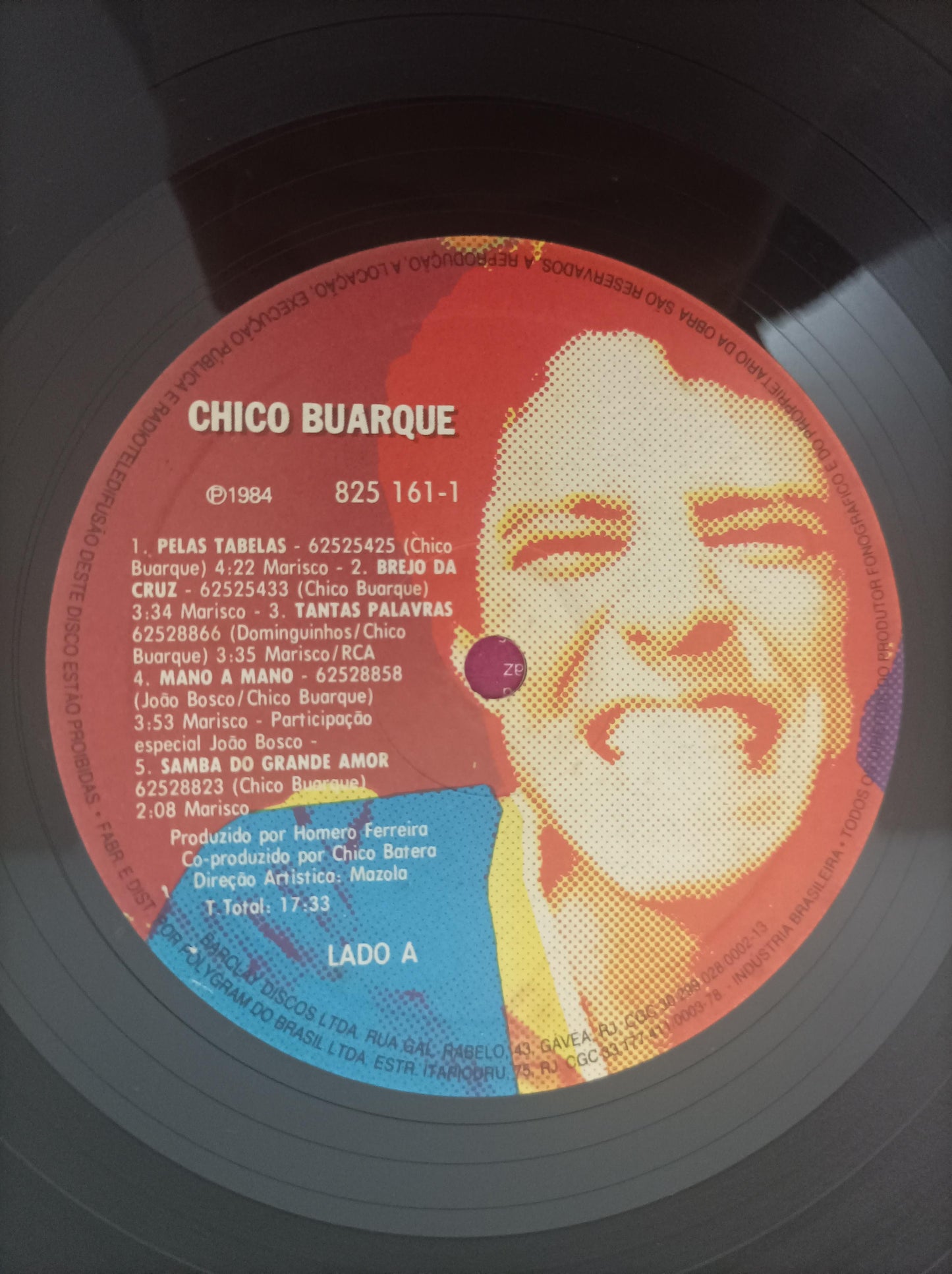 Lp Vinil Chico Buarque 1984 Com Encarte