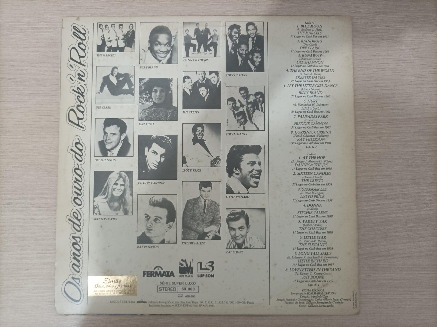 Lp Vinil Os Anos de Ouro do Rock 'n' Roll