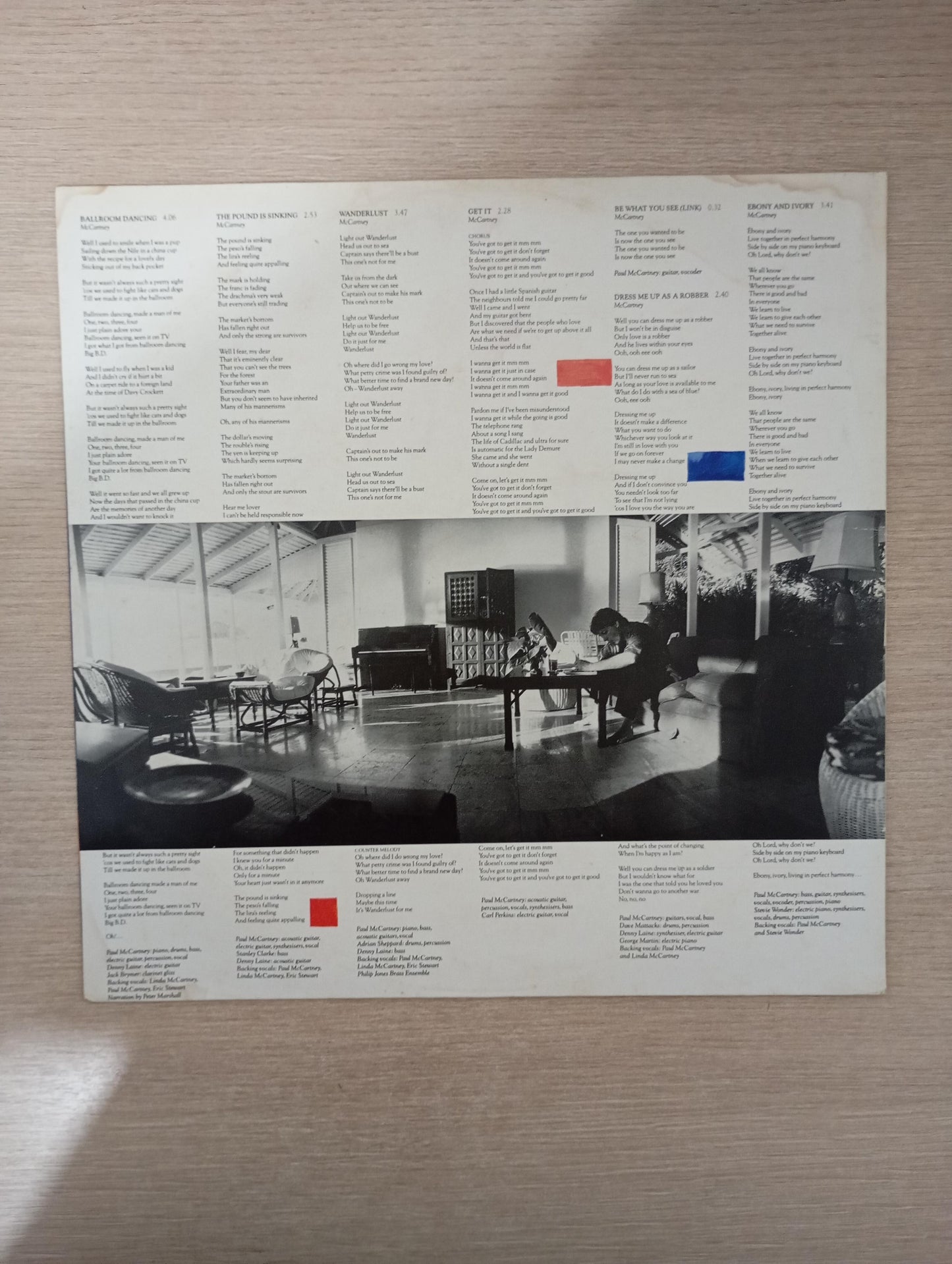 Lp Vinil Paul McCartney Tug Of War Com Encarte