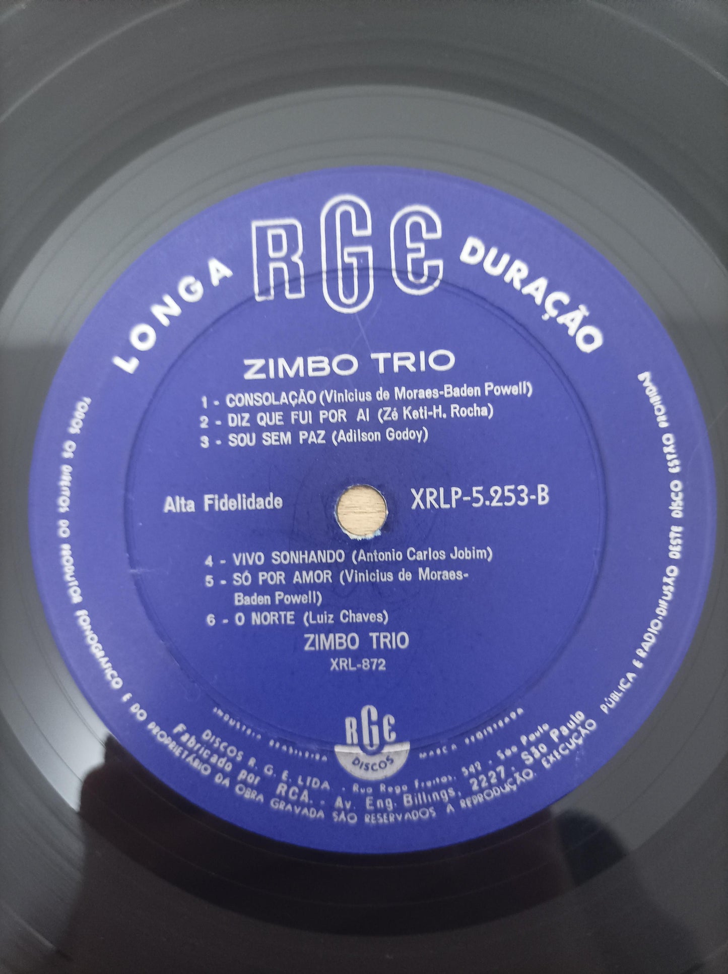 Lp Vinil Zimbo Trio 1964