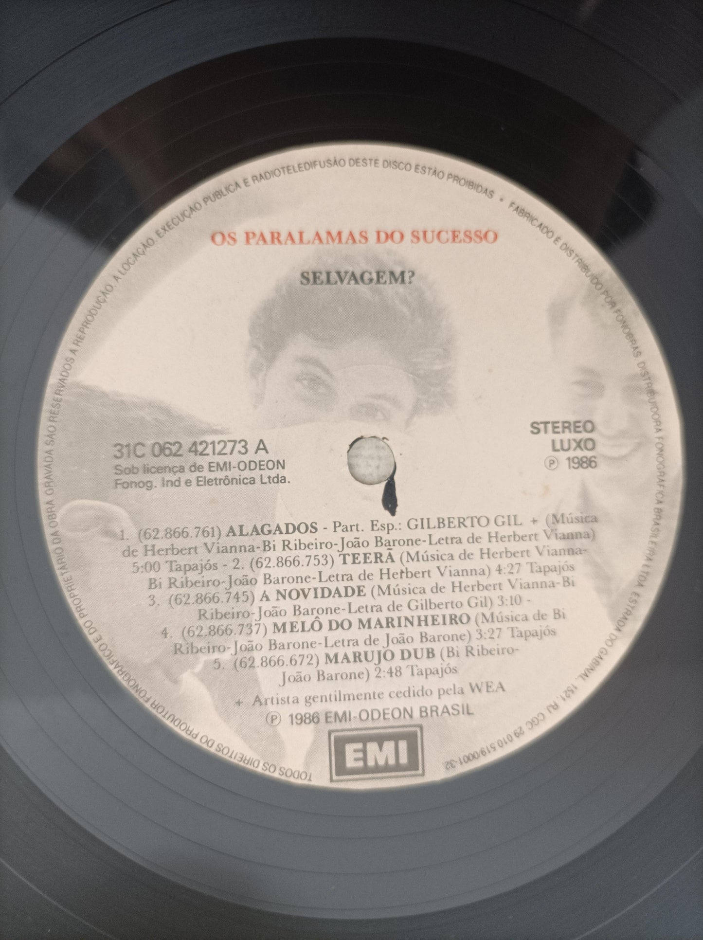 Disco Vinil Selvagem? Os Paralamas Do Sucesso Com Encarte A