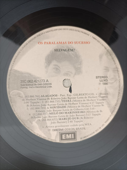 Disco Vinil Selvagem? Os Paralamas Do Sucesso Com Encarte A