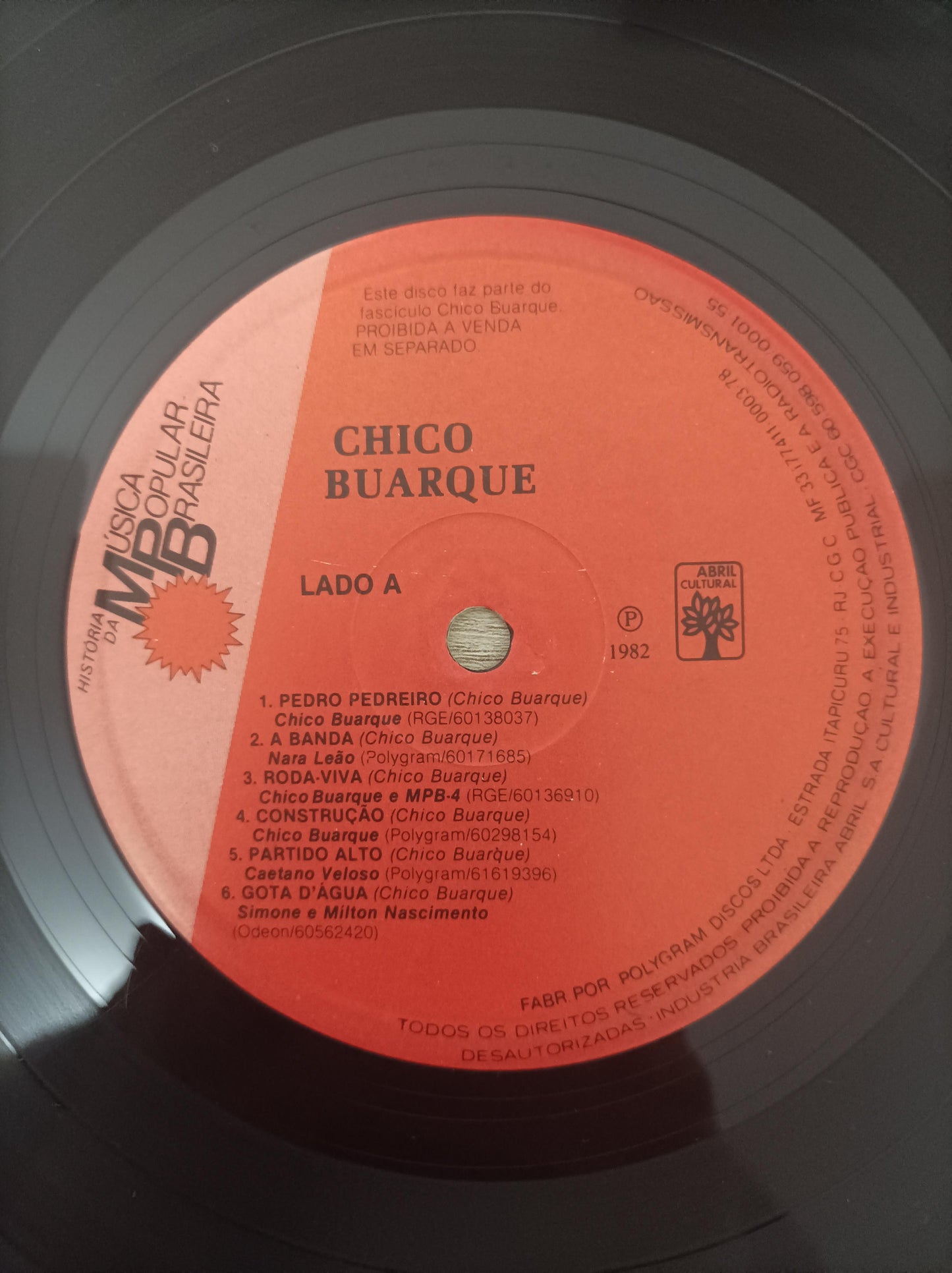 Disco Vinil História MPB Chico Buarque Capa Dupla C/ Encarte