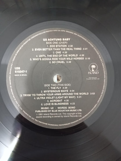 Lp Vinil U2 Achtung Baby Com Encartes