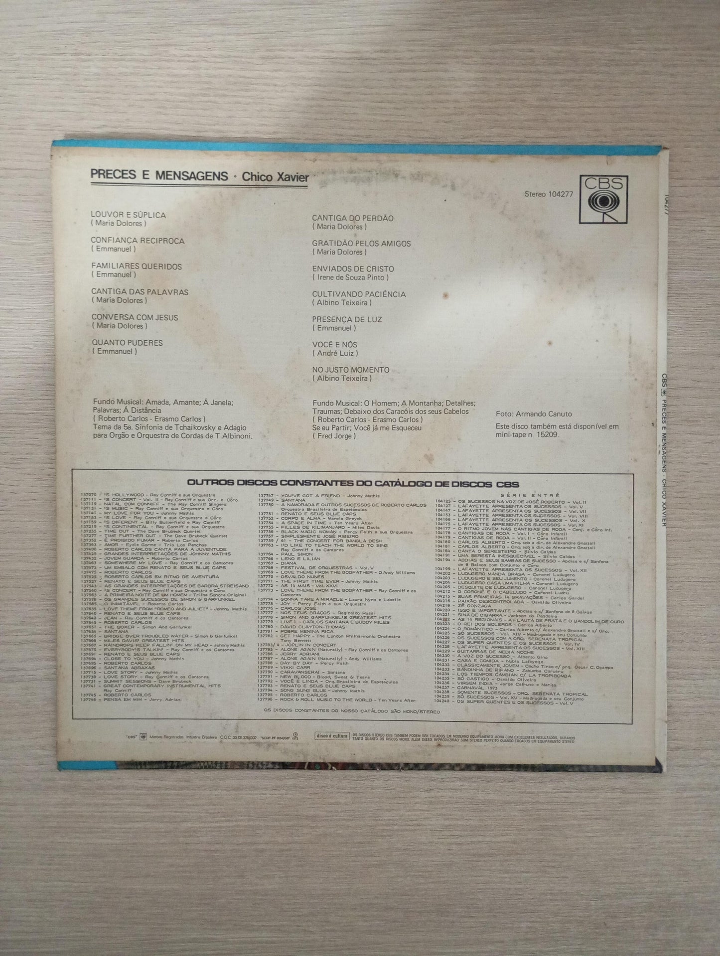 Disco Vinil Preces E Mensagens Chico Xavier A