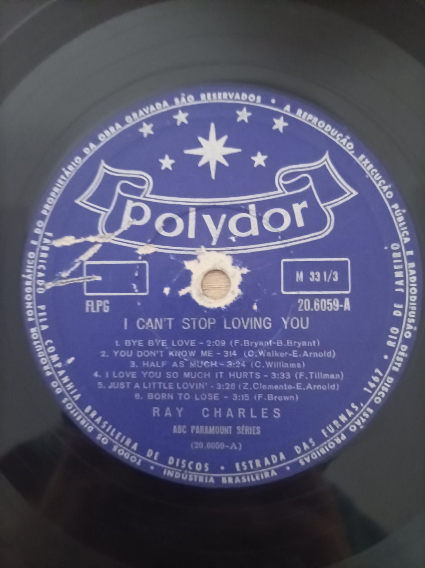 Lp Vinil Ray Charles I Can't Stop Loving You
