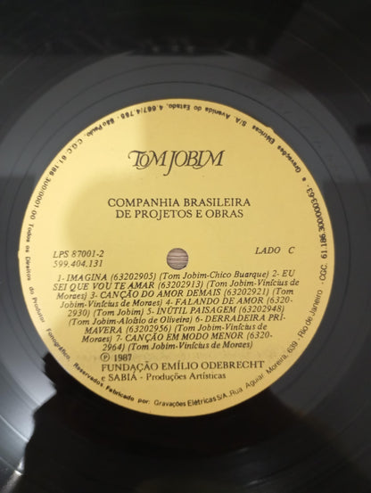 Lp Vinil Tom Jobim CBPO 1987 Duplo, Leia