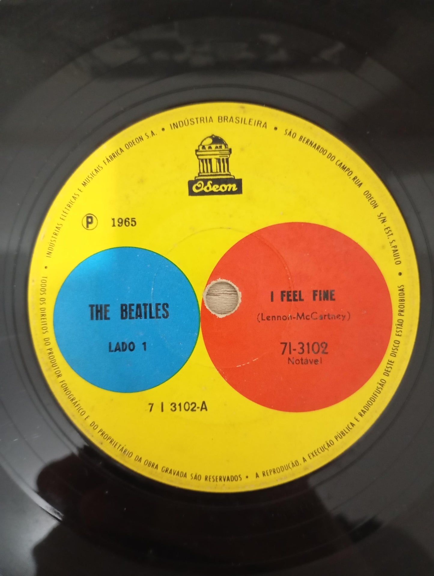 Disco Vinil I Feel Fine / If I Fell The Beatles A