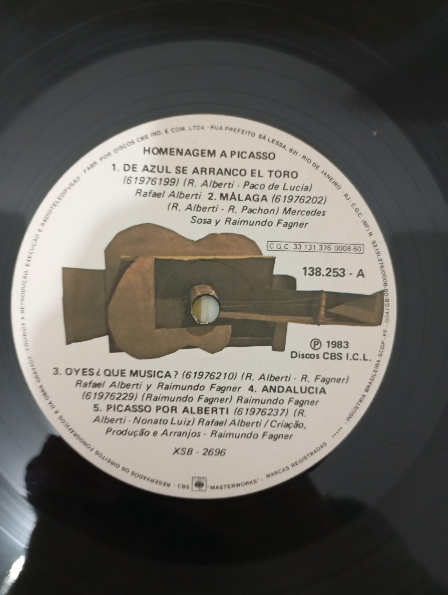 Lp Vinil Rafael Alberti Fagner Homenagem Picasso C Encartes