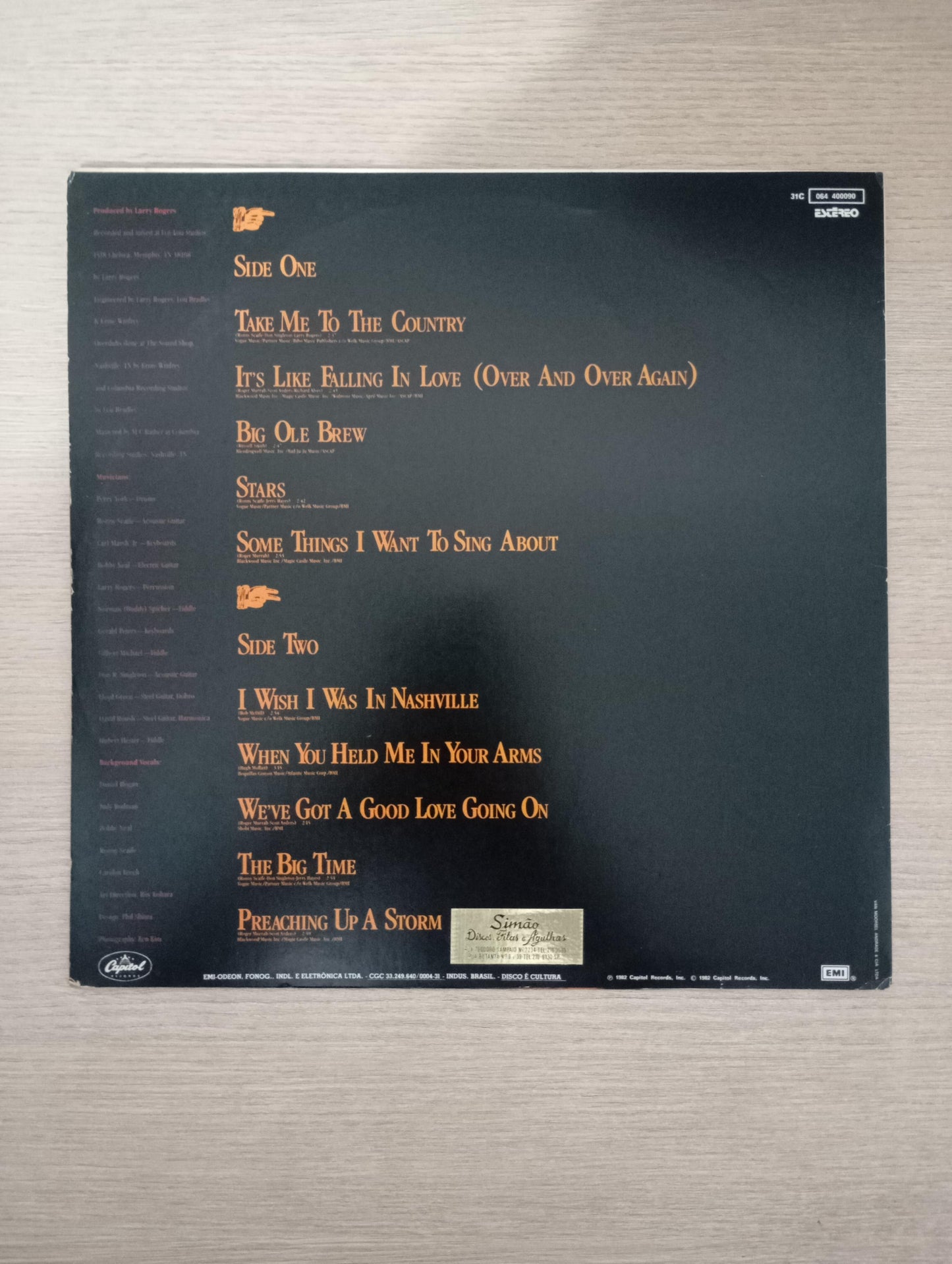 Lp Vinil Mel McDaniel Take Me To The Country