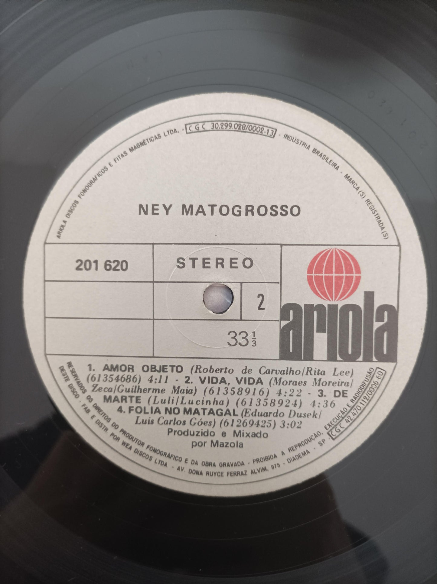 Disco Vinil Com Encarte B Ney 1981 Matogrosso