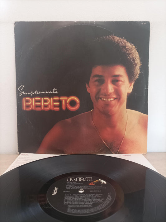 Lp Vinil Bebeto Simplesmente Bebeto Com Encarte