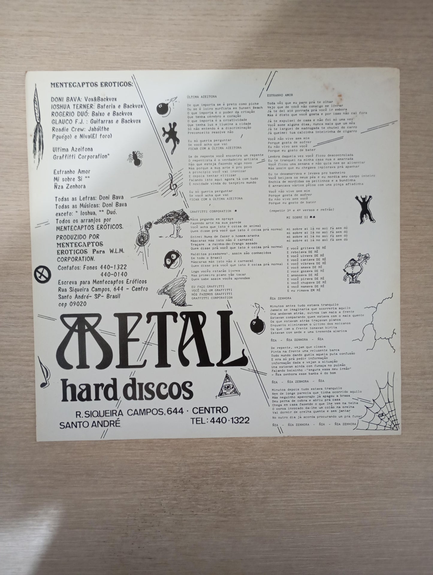 Lp Vinil Mentecaptos Eróticos Soundtrack Demo EP Com Encarte