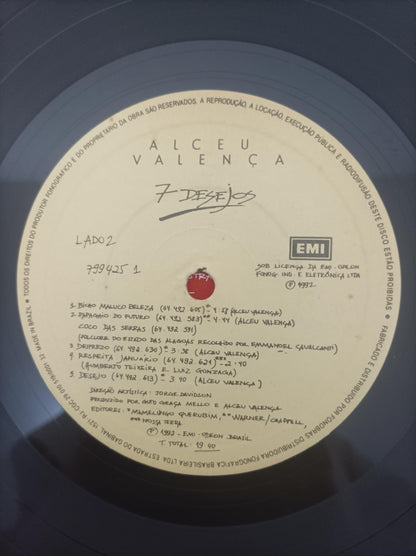Lp Vinil Alceu Valença 7 Desejos Com Encarte
