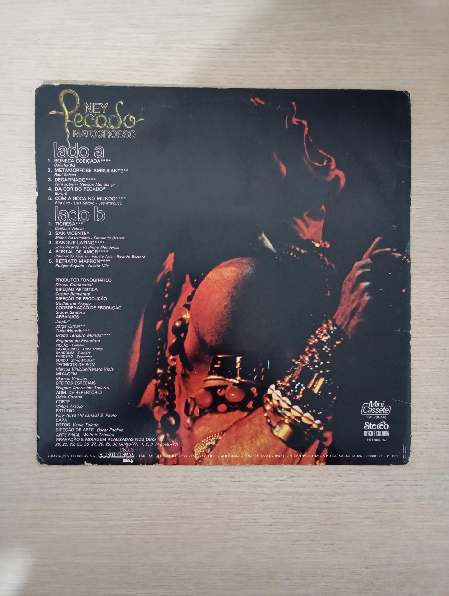 Lp Vinil Ney Matogrosso Pecado Com Encarte