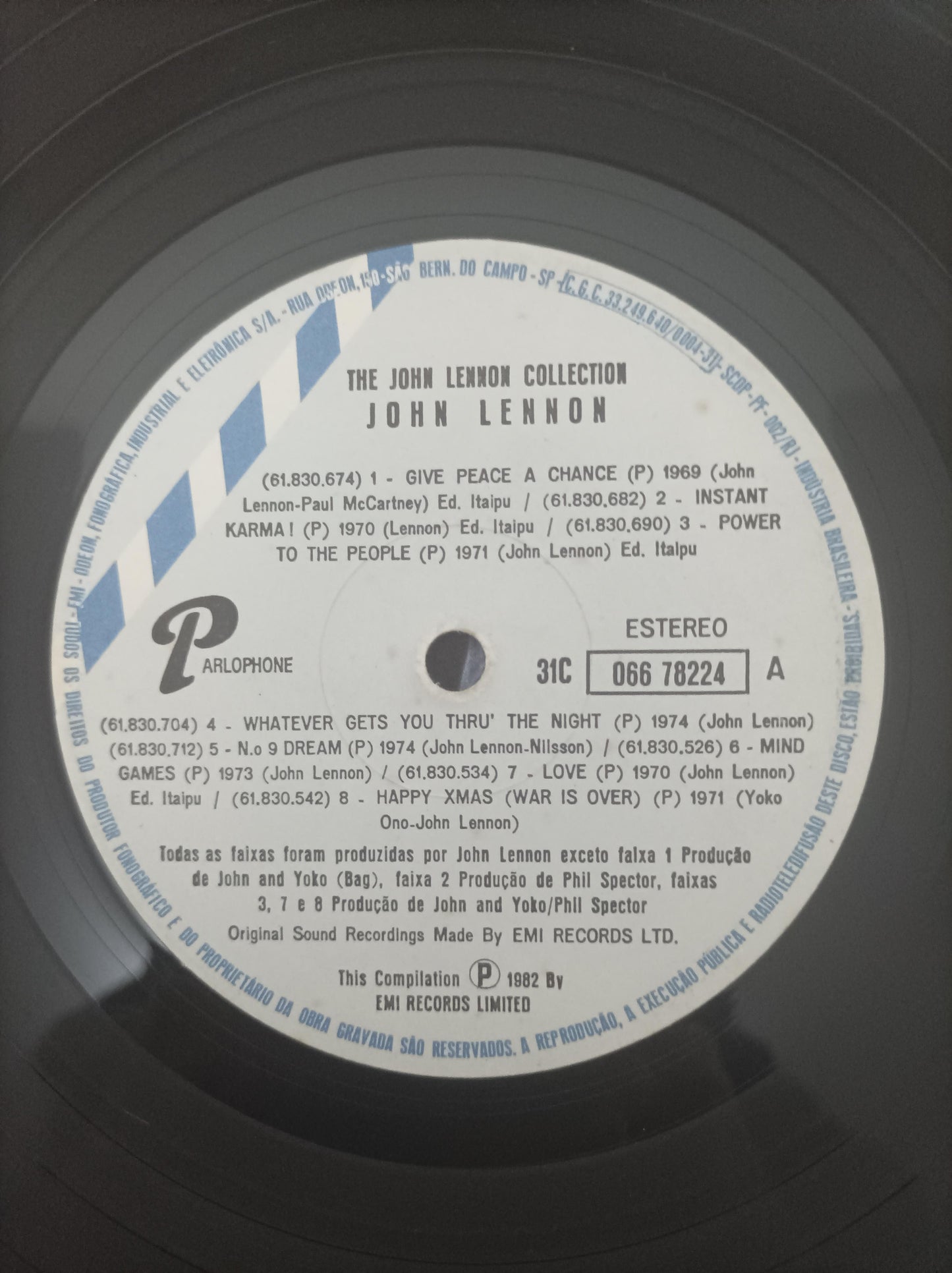 Disco Vinil The Collection John Lennon Com Encarte A