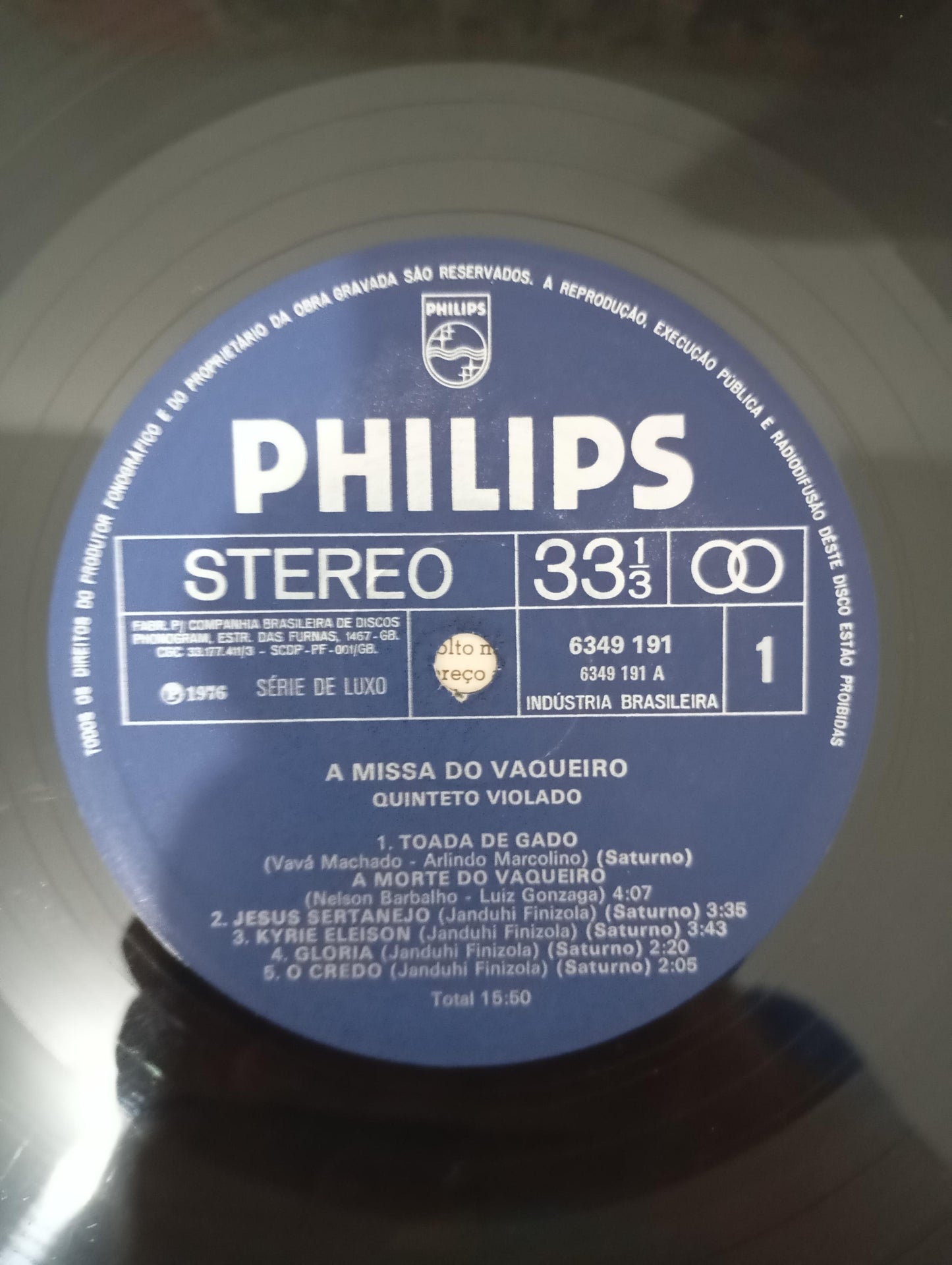 Lp Vinil Quinteto Violado Missa Do Vaqueiro Com Encarte