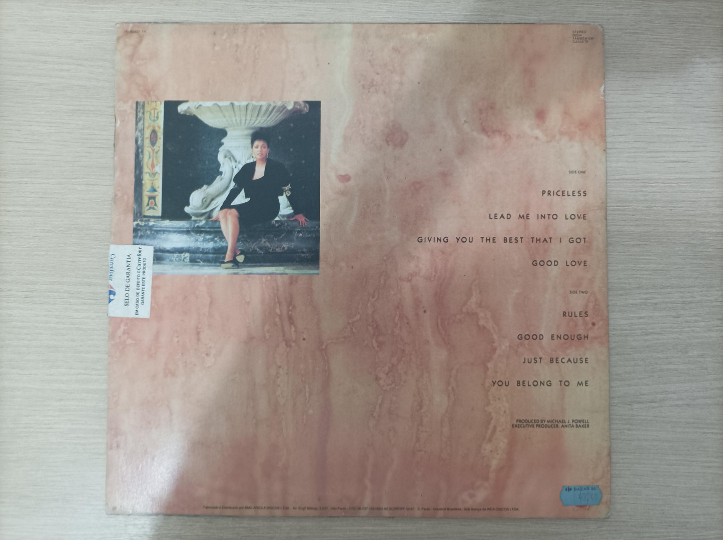 Lp Vinil Anita Baker Giving You The Best That I Got Encarte