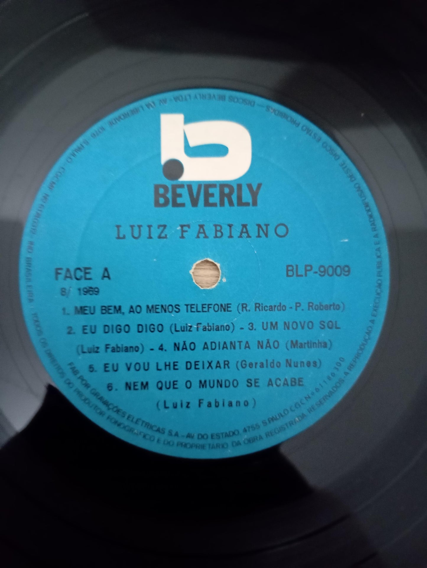 Lp Vinil Luiz Fabiano Meu Bem, Ao Menos Telefone Duplo