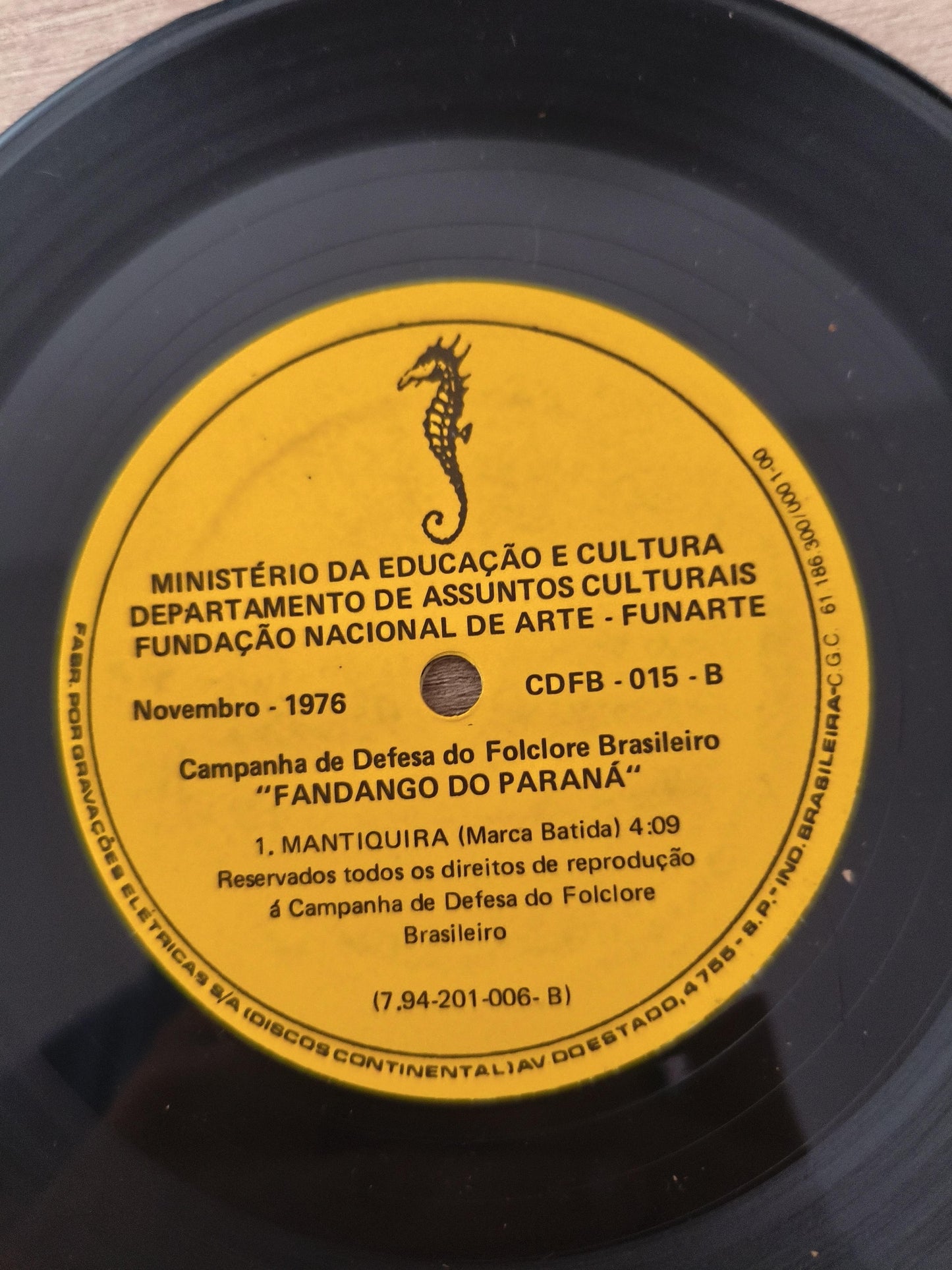 Compacto Vinil Folclore Brasileiro 15 Fandango Do Paraná