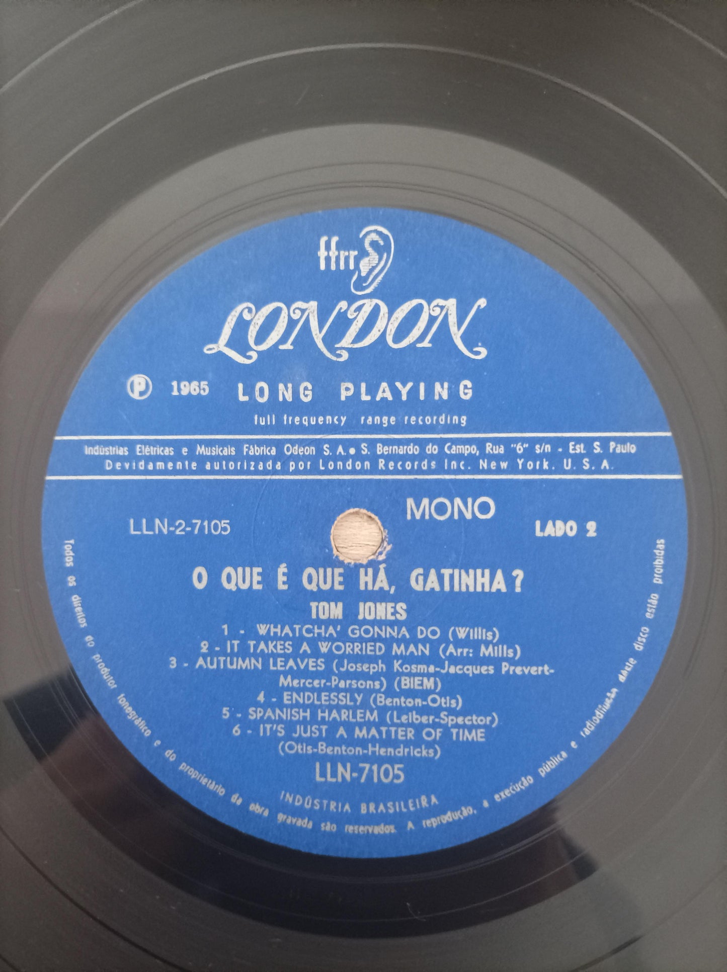 Lp Vinil Tom Jones O que é que há, Gatinha?