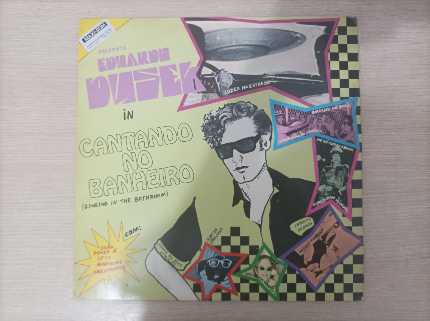 Lp Vinil Eduardo Dusek Cantando No Banheiro Com Encarte