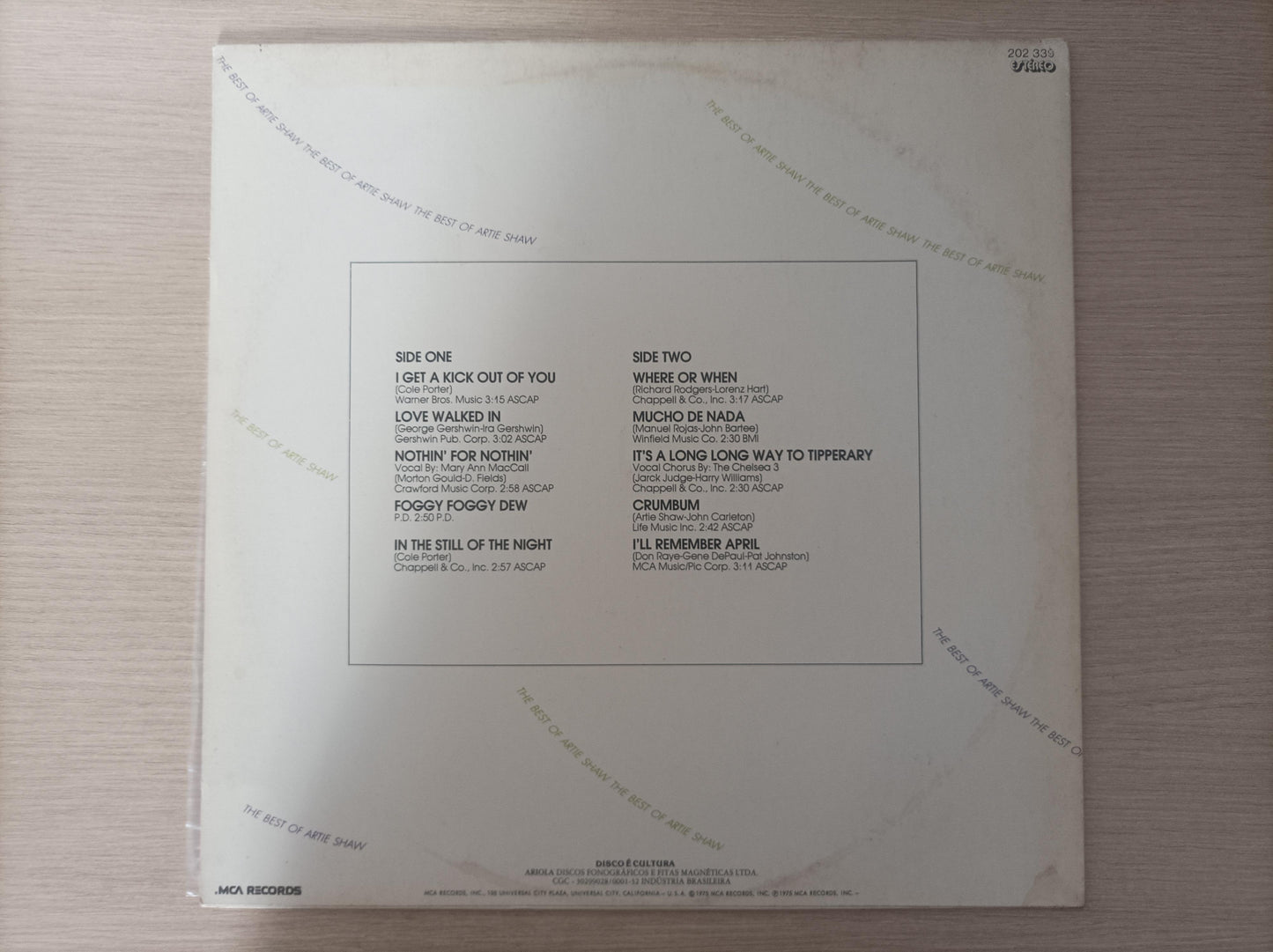 Lp Vinil Artie Shaw The Best Of