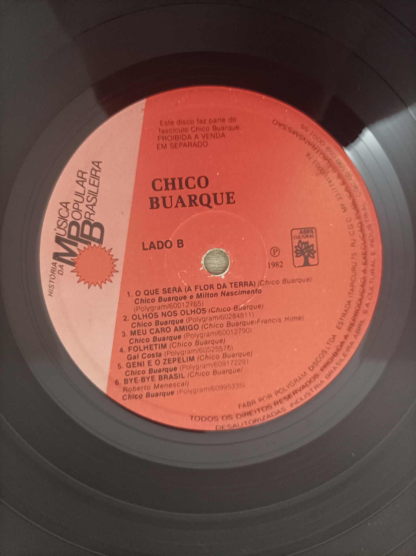 Disco Vinil História MPB Chico Buarque Capa Dupla C/ Encarte