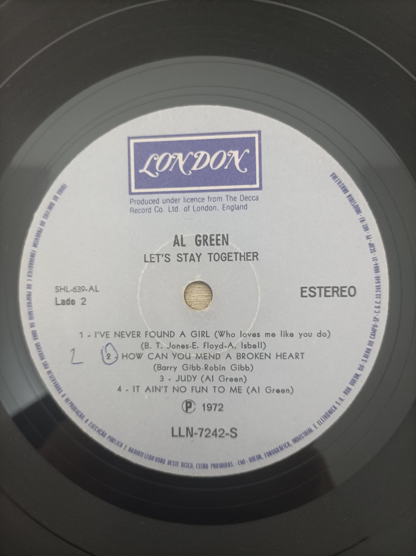 Disco Vinil Let's Stay Together Al Green A