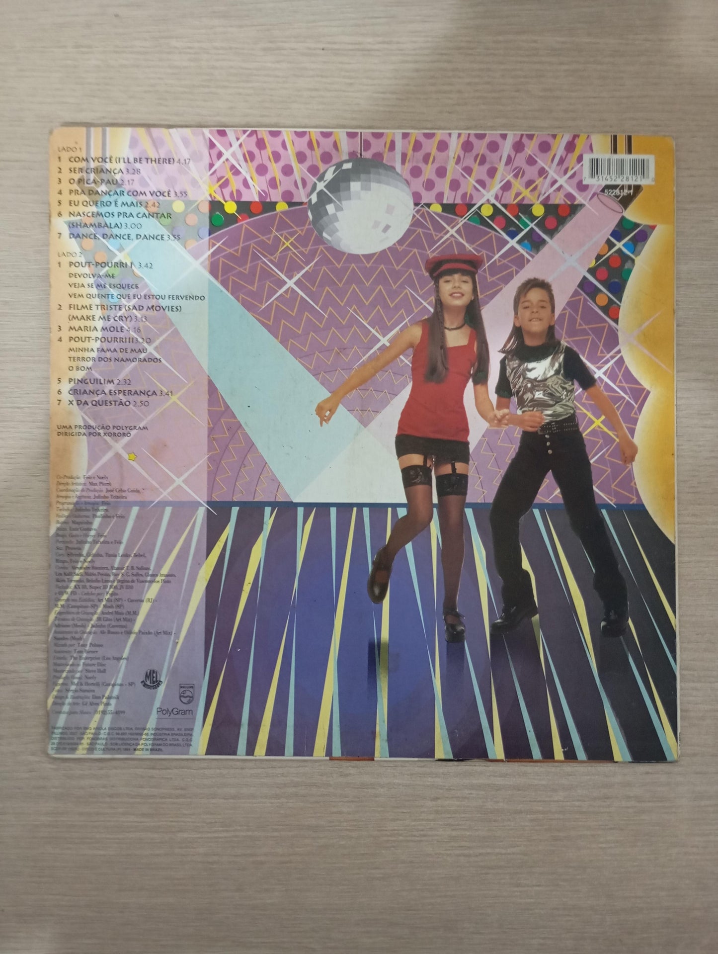 Lp Vinil Sandy & Junior Pra Dançar Com Você Com Encarte