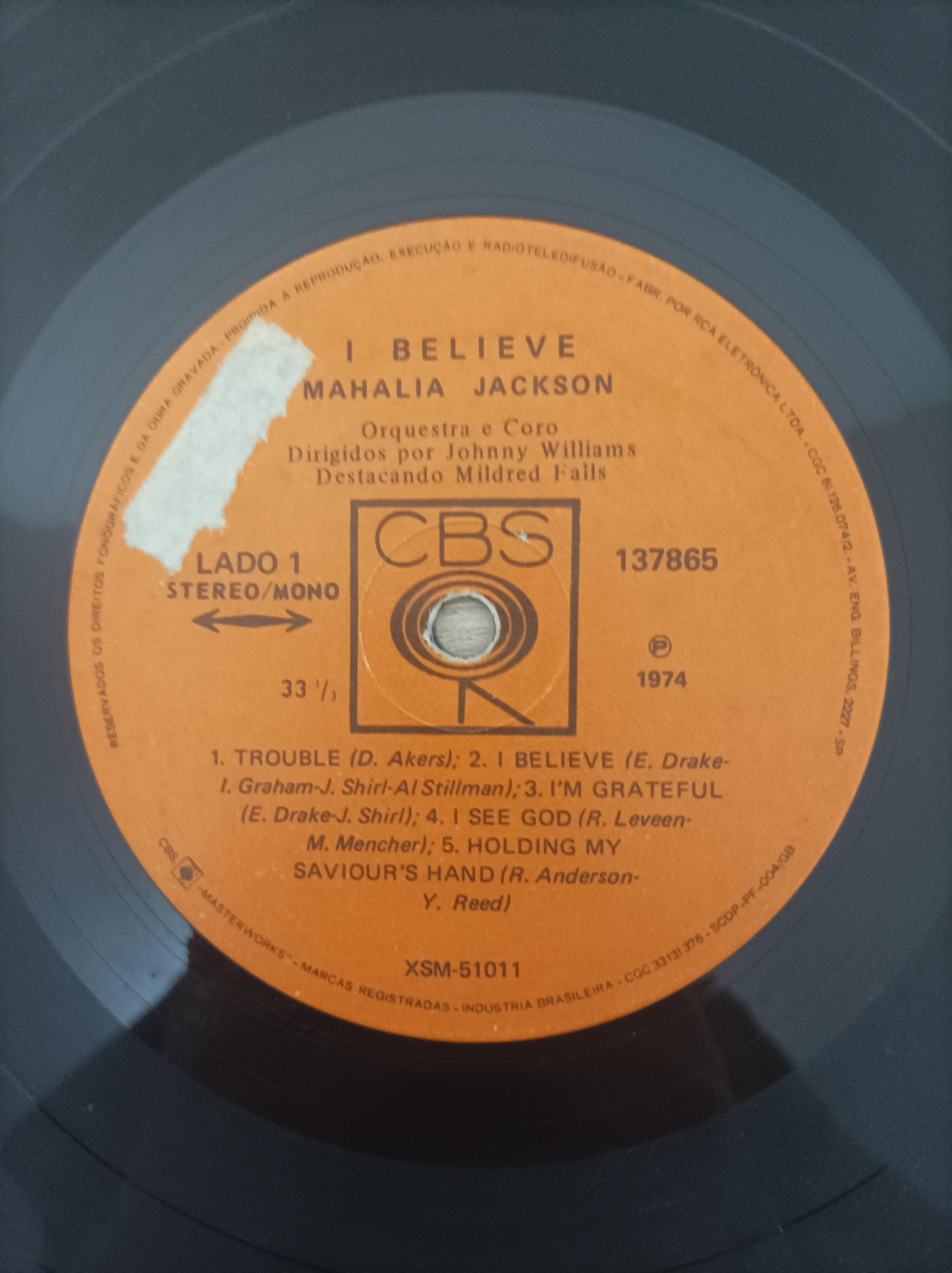 Disco Vinil I Believe Mahalia Jackson A