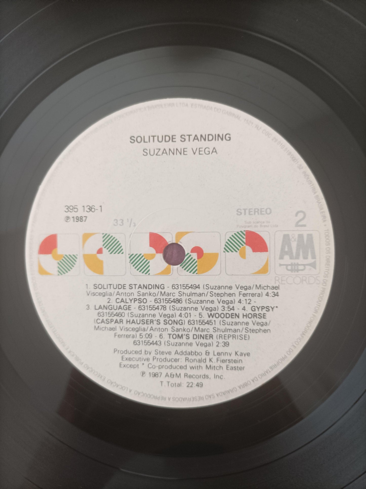 Lp Vinil Suzanne Vega Solitude Standing Com Encarte