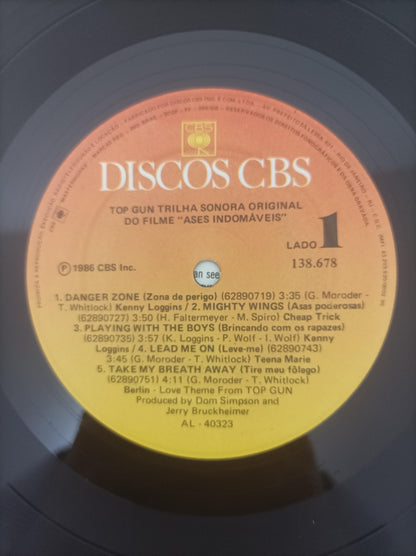 Disco Vinil Gun Trilha Sonora Top Com Encarte A