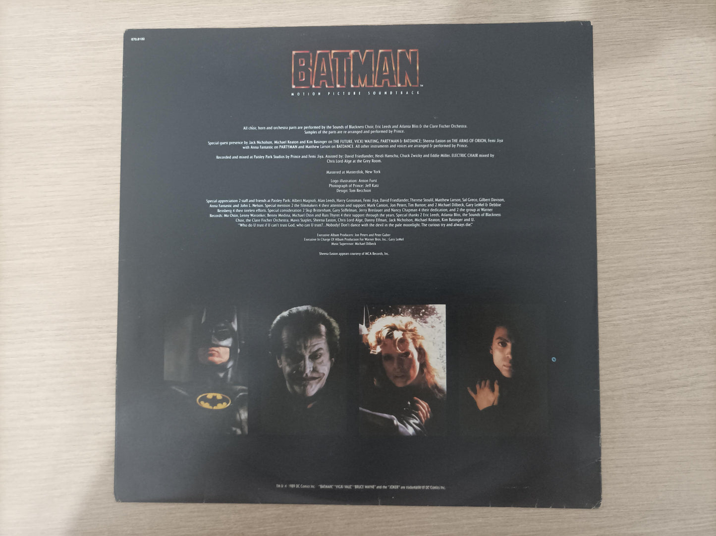 Disco Vinil Batman Prince Com Encarte A