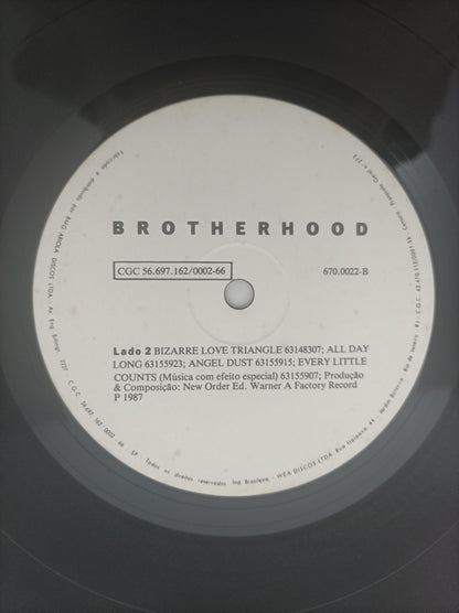 Lp Vinil New Order Brotherhood Com Encarte