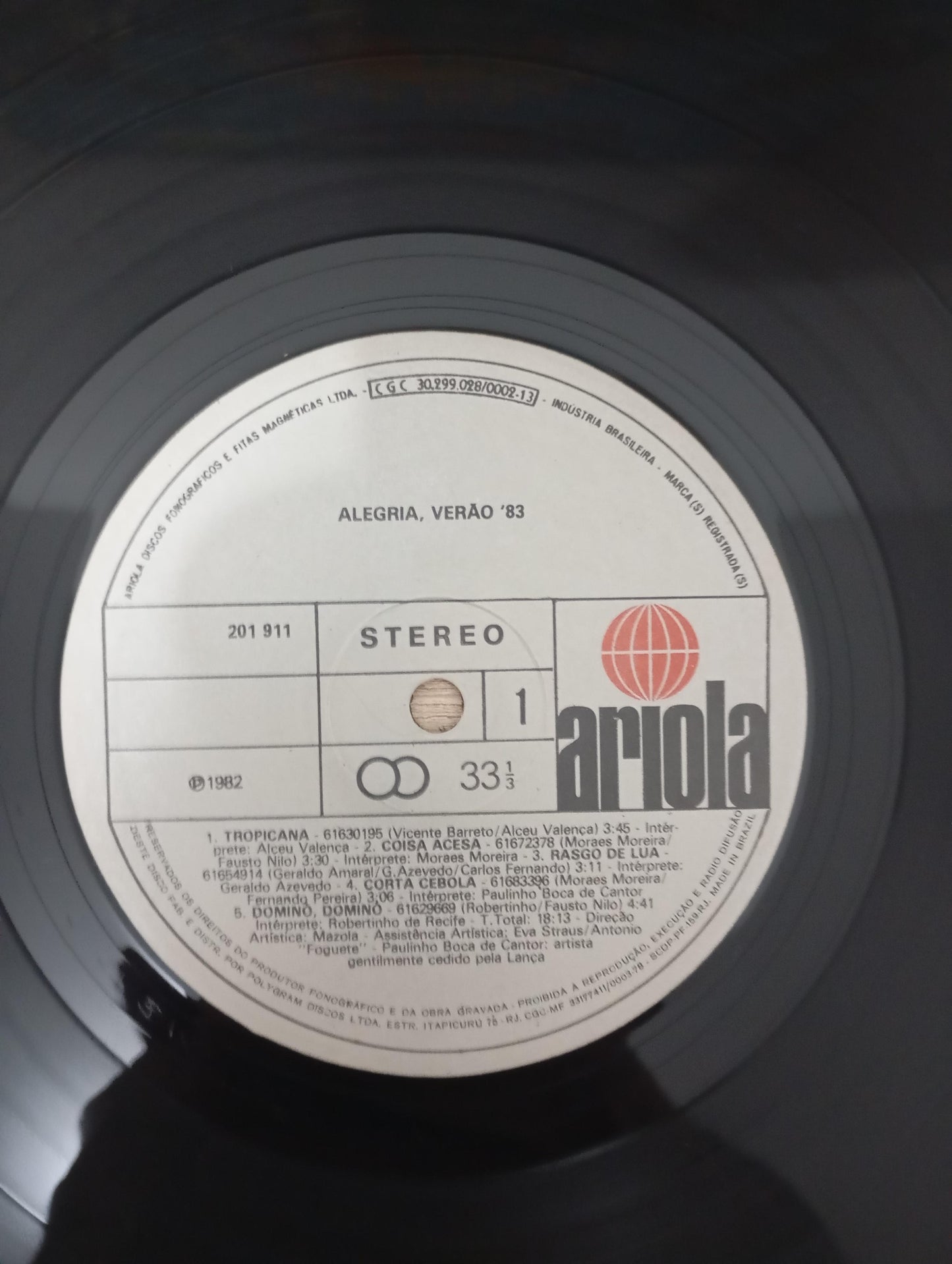 Lp Vinil Alegria, Verão 83