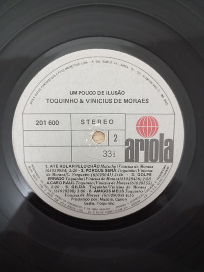 Lp Vinil Toquinho & Vinicius Um Pouco De Ilusão Com Encarte