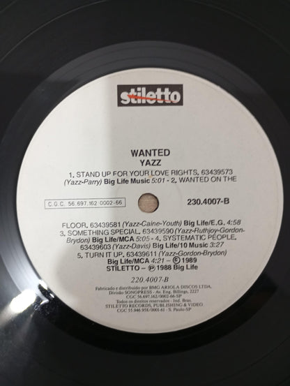 Lp Vinil Yazz Wanted Com Encarte