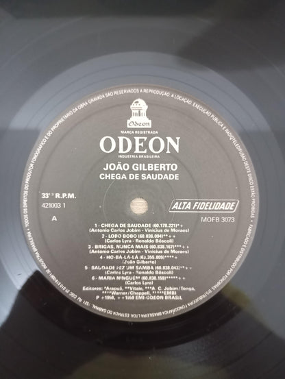 Lp Vinil João Gilberto Chega De Saudade